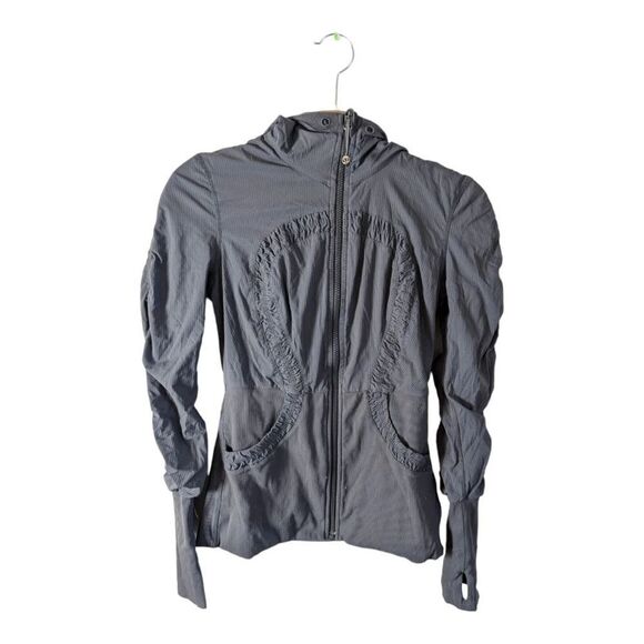 LULULEMON ATHLETICA Dance Studio (Reversible) Jacket in Coal Size 6 - Picture 6 of 7